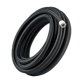 EVIL ENERGY front view of 10AN PTFE hose showing braided exterior and length benefit