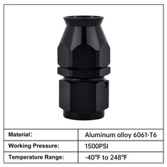 EVIL ENERGY detail of 360° swivel collar for easier hose alignment