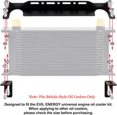 EVIL ENERGY accessory brackets and hardware laid out for easy installation benefit