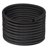 EVIL ENERGY front view of coiled 25ft AN6 braided hose showing packaging and length benefit