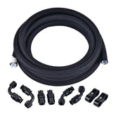 EVIL ENERGY front view of AN6 PTFE fuel line showing 10ft coil and finish for durable routing