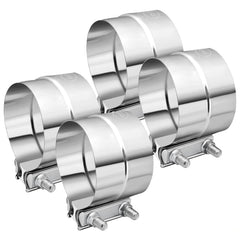 EVIL ENERGY clamp front view showing band and bolt for reliable sealing