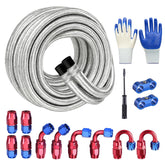 EVIL ENERGY front packaging of 6AN fuel line kit showing full contents and benefit of completeness