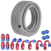 EVIL ENERGY front packaging showing 8AN 20ft fuel line and kit benefits