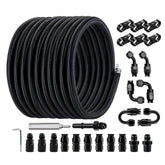 EVIL ENERGY front view of rolled 26ft hose kit showing overall package and length benefit