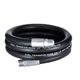 EVIL ENERGY front view of 10ft fuel hose showing full length and flexibility benefit