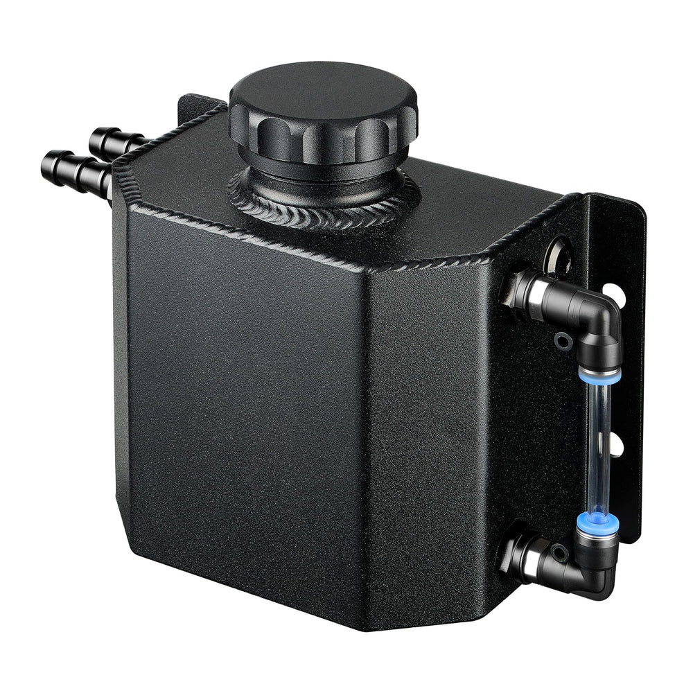 EVIL ENERGY front view black reservoir showing compact fit and durable aluminum