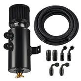 EVIL ENERGY front view of 750ml catch can showing mounting and finish benefit: durable protection