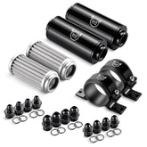 EVIL ENERGY dual inline filters front view showing compact mounting and durability