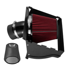 EVIL ENERGY front view intake assembly showing complete kit and benefits