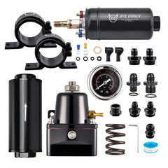 EVIL ENERGY front view of assembled fuel kit showing complete components and compatibility benefits