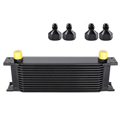 EVIL ENERGY front view of oil cooler showing compact design and airflow benefit