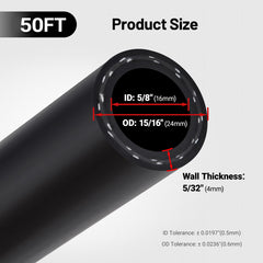EVIL ENERGY hose end close-up showing inner tube and reliable clamp fit benefit