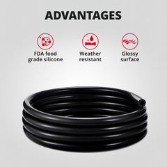 EVIL ENERGY hose installed as an automotive vacuum line, heat-resistant reliability