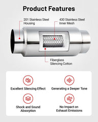 EVIL ENERGY inner mesh detail revealing 430 stainless core and sound-absorbing design benefits