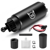EVIL ENERGY front view of intank pump showing housing and outlet — clear fitment detail