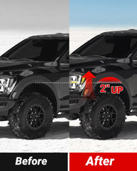 EVIL ENERGY side profile on truck displaying lifted front and aggressive look