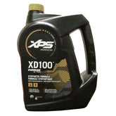 Evinrude bottle front label showing OEM part numbers and clear identification benefit