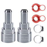 EVRBUL front view of connectors kit showing included parts and benefits