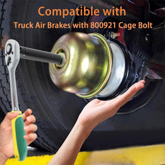 EVRBUL socket fitted on 800921 cage bolt in brake chamber, simplifies removal