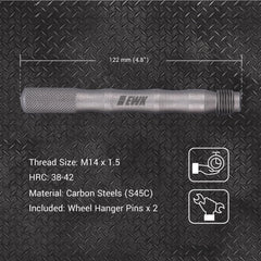 EWK close-up of knurled tip delivering secure grip for easier threading