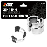 EWK front view of adjustable fork seal driver showing full tool, improves installation speed