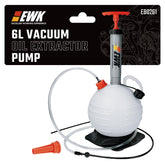 EWK front view of extractor showing compact body and pump for easy storage