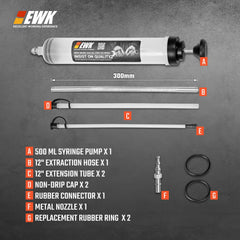 EWK close-up of double O-ring piston showing steady vacuum performance