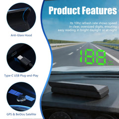 EWOJUYE reflective film detail improving projected speed clarity on windshield