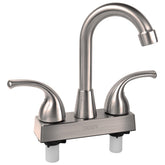 EXCELFU front view of faucet showing compact 4-inch layout and easy access