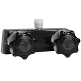 EXCELFU front view faucet showing dual knobs and diverter, easy replacement