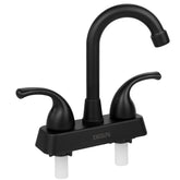 EXCELFU front view installed on RV sink, shows compact space-saving design