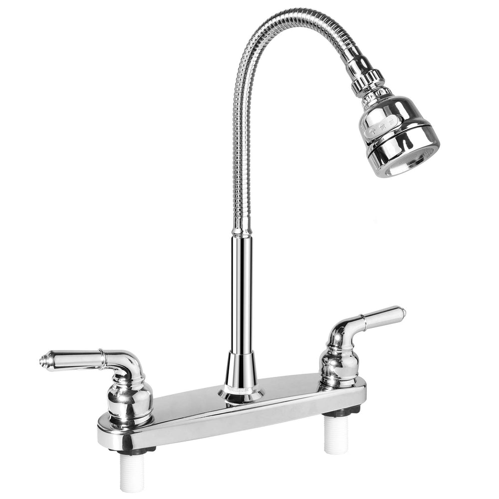 EXCELFU front view showing full faucet and chrome finish, easy cleaning benefit