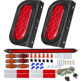 EXERAUO front view showing oval LED trailer lights and bracket for easy fit