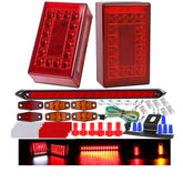 EXERAUO front view 6-inch rectangle LED showing bright signal and durability