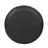 Explore Land front view of spare tire cover showing fit and black finish benefit protection