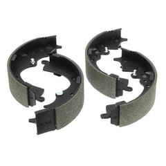 EXPPOWER rear drum brake shoes front view showing complete set and fitment benefit