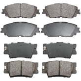 EXPPOWER front pad packaging showing full set and brand benefit low dust