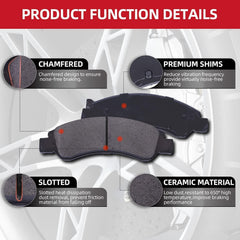 EXPPOWER pad shim detail highlighting five-layer shim for quiet braking