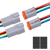 Exqutoo front view of male and female connectors showing snap latch benefit