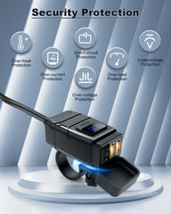 EXTRACTME detail of dual USB-A ports and durable ABS housing, safe charging