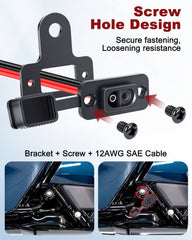 EXTRACTME no-drill install view demonstrating easy fit without damaging Harley panels