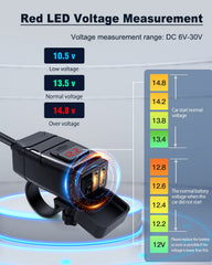 EXTRACTME voltmeter and ON/OFF switch visible for battery monitoring and convenient control