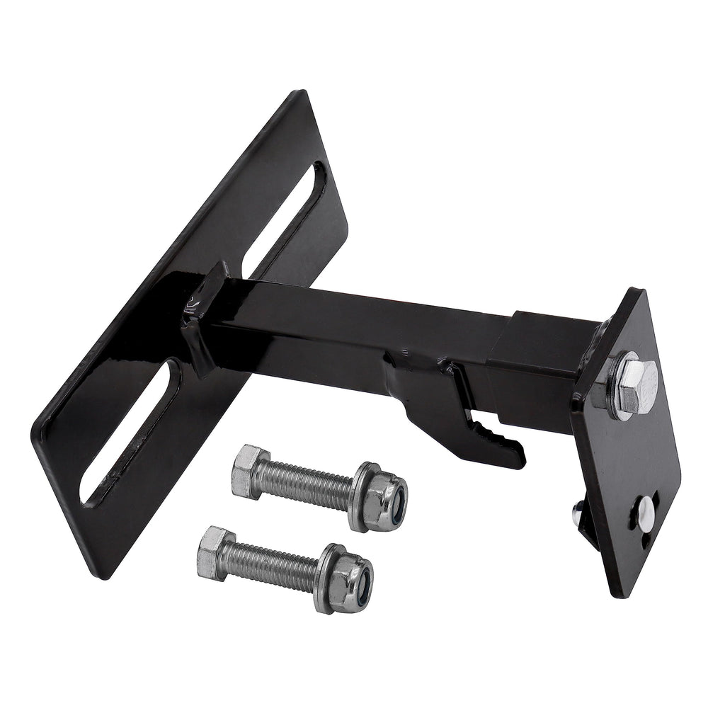 Extreme Max front view of bracket showing mounting holes and compact design for secure storage
