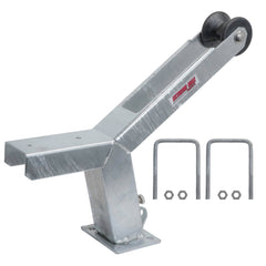 Extreme Max front view of winch stand showing mount and roller for secure installation