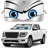 eygeufg front view showing full-size shade, makes parking easier