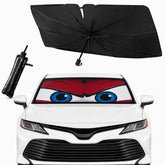 eygeufg front view on windshield showing bold look and sun protection
