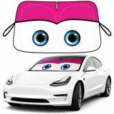 eygeufg pink eyes sun shade front view shows playful protection