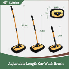 Eyliden close-up of microfiber chenille head showing gentle dirt lifting