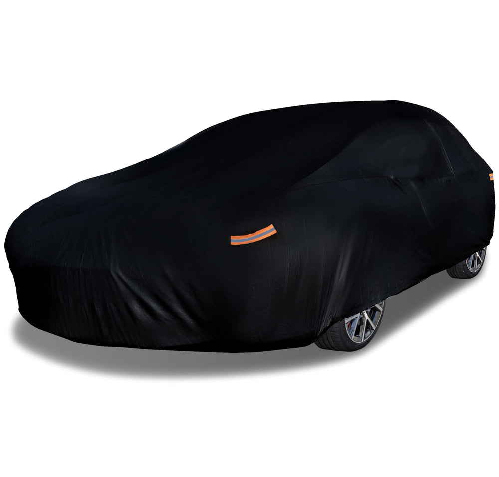 EzyShade front view on sports car showing snug profile and protection